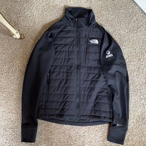The North Face black jacket.